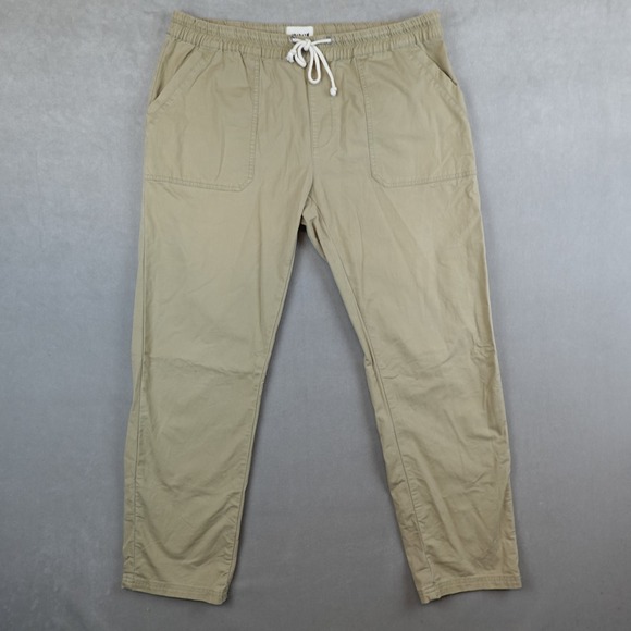 Pact Joggers Mens Size XL Drawstring Waist Organic Cotton Blend Beige - Picture 1 of 12